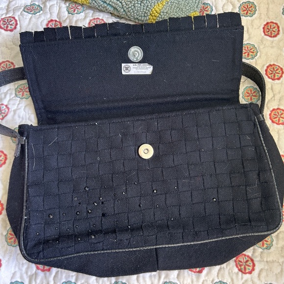 BCBG Black felt bag with sequins - Picture 2 of 5